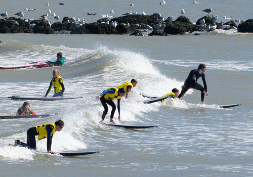 Surfen op de golven